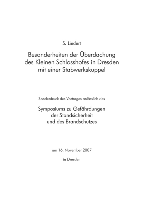 Tagungsheft des Symposiums zu Gefährdungen der Standsicherheit und des Brandschutzes