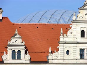 Dresdner Schloss - Überdachung des "Kleinen Schlosshofes"